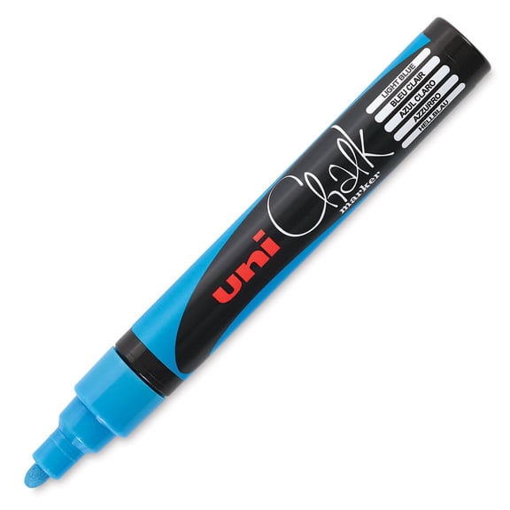 Uni Chalk Marker - Light Blue, 5 mm