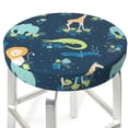 thumbnail image 3 of Susaid Tropical Animals Print Elastic Bar Stool Cover Personalized Washable Stool Cover for Barbershop Home Bar Kitchen-14 inch, 3 of 7