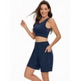 thumbnail image 3 of Women's 6.9" Swim Board Shorts, High Waisted with Liner & Pockets, Quick Dry, 3 of 7