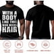 thumbnail image 5 of Camiseta de manga corta para hombre con texto vintage de grafiti y cuello redondo., 5 of 8