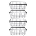 thumbnail image 2 of Organizador De Alambre Del Congelador, Espacio De Cesta Del Congelador De Cofre Ahorro De La Estructura De Metal De Mantenimiento Fácil 4 Piezas Para Gabinete Refrigerado, 2 of 7