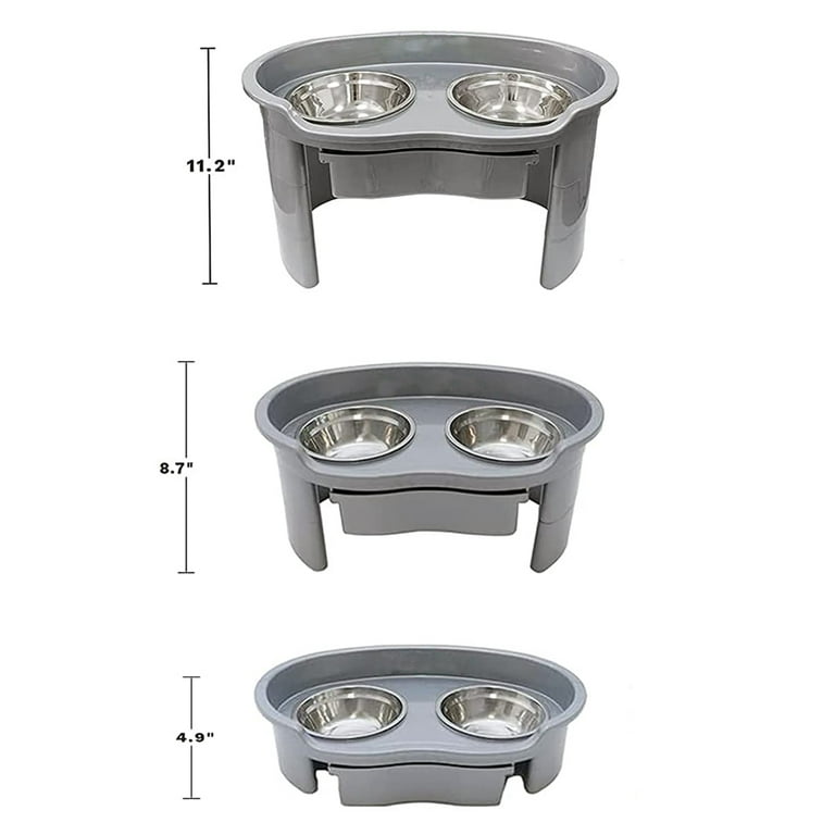 Elevated Adjustable Stainless Steel Pet Bowl