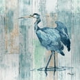 thumbnail image 2 of Brent, Paul 26x26 Gold Ornate Wood Framed with Double Matting Museum Art Print Titled - Arianna Blue Heron, 2 of 4