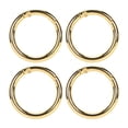 thumbnail image 4 of 20Pcs Spring O Rings 1.61in Diameter 0.2in Thick Strong Copper Compact Spring Buckles for Keychain Necklace Jewelry DIY Gold Color, 4 of 14