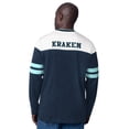 thumbnail image 2 of Men's Starter  Deep Sea Blue Seattle Kraken Blitz Durene Long Sleeve T-Shirt, 2 of 2