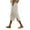 Beige, variant on Outfmvch Linen Capri Pants for Women With Pockets Capri Pants with Lace Side Capris Drawstring with Pockets Pull On Elastic Gauze Pants Summer Outfits 2026 Trendy Wide Leg Crop Pants Beige S-2XL
