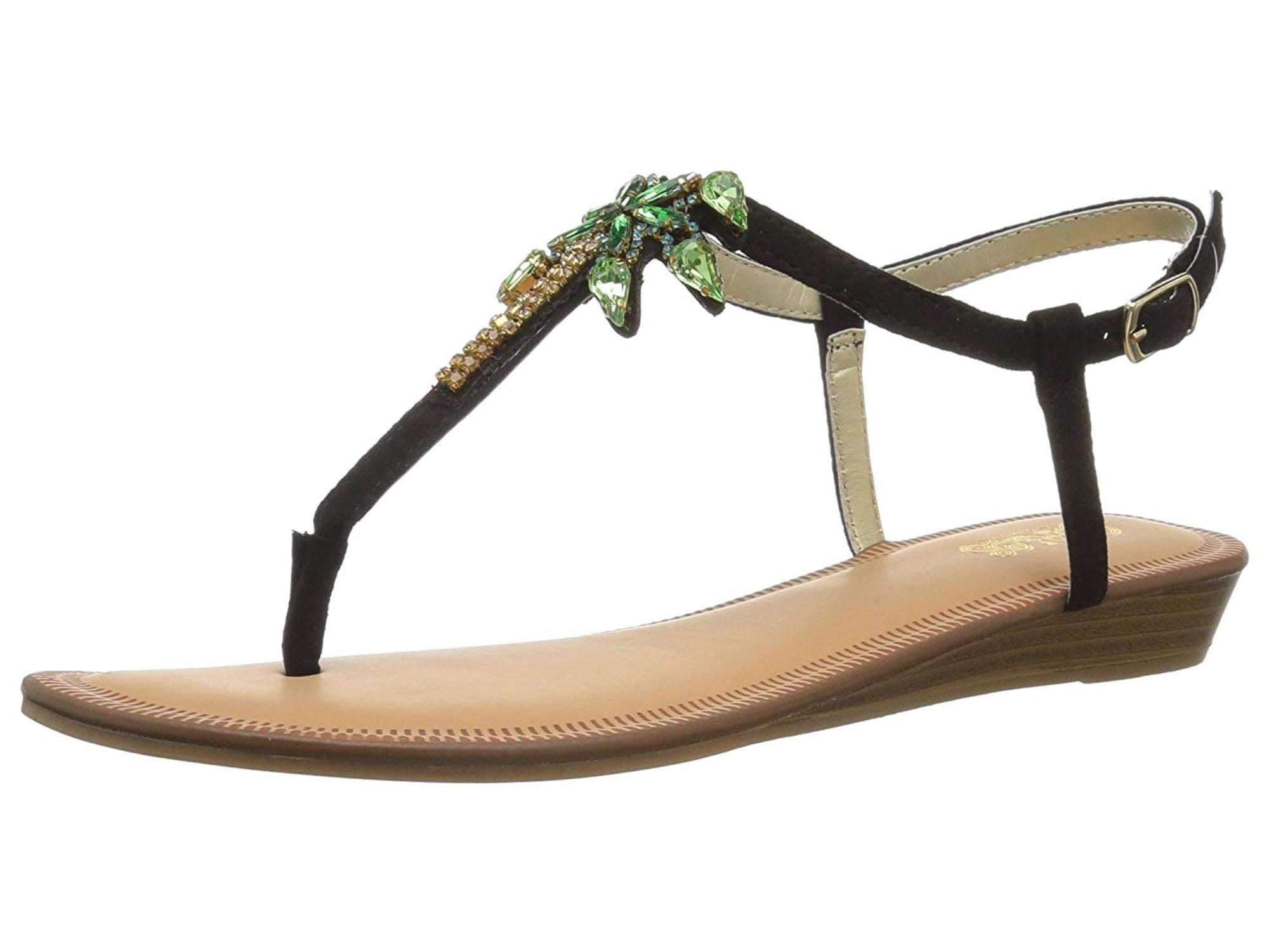 Santana - carlos by carlos santana women's tahiti wedge sandal, black, 5 medium us - Walmart.com 