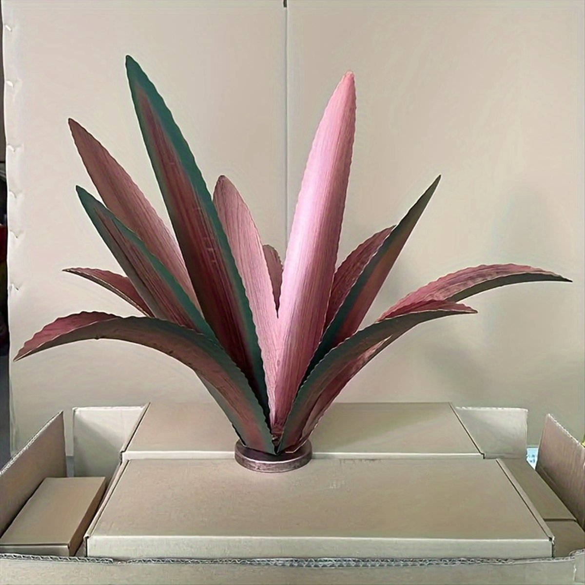 Tequila Rustic Sculpture,DIY Metal Agave Plant,Garden Yard Art Decoration Sculpture Home Decor, Indoor and Outdoor B