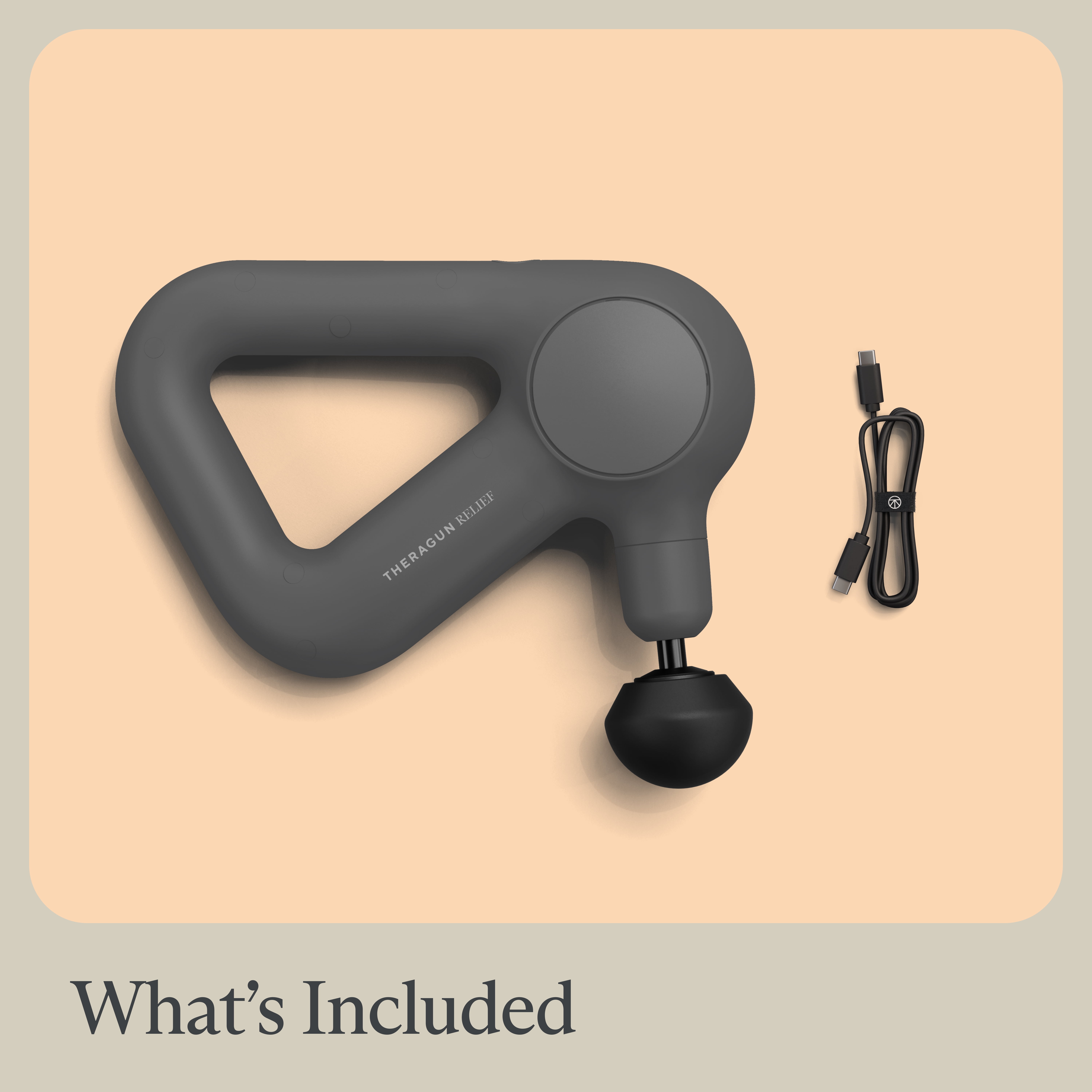 Therabody Theragun Relief SE 3-Speed Handheld Massage Gun, Gray, Walmart Exclusive