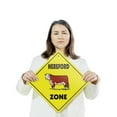 thumbnail image 3 of Hereford (2 Pack) Plastic Crossing Sign - 10 Inch X 10 Inch Xing Sign Gift Cattle Breed Farm Livestock Ranch Animal Rustic Decor Nature Dairy Beef Meat, 3 of 4