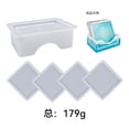 thumbnail image 1 of Moules en Silicone pour sous-Verres avec Boîte de Rangement 4 Styles Moule Léger Réutilisable pour Bricolage Art Artisanat Tapis pour Tasses, 1 of 6