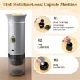 thumbnail image 3 of Machine à Expresso Portable Mini Machine à Café de Voyage Rechargeable Auto-Chauffante pour Voiture Petite Machine à Expresso, 3 of 6