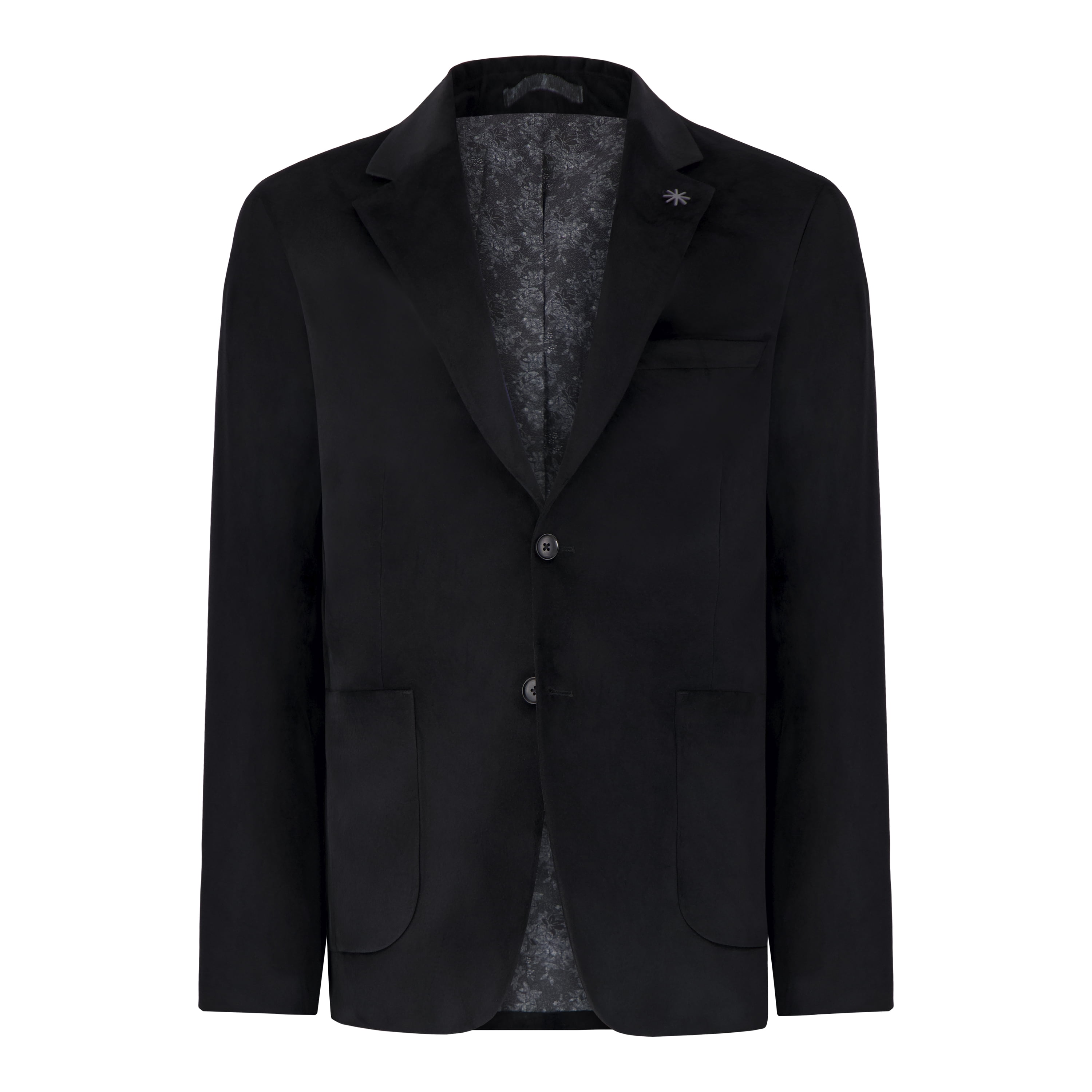Report Collection Single Breast Full Lined Patch Pocket Woven Men's Jacket