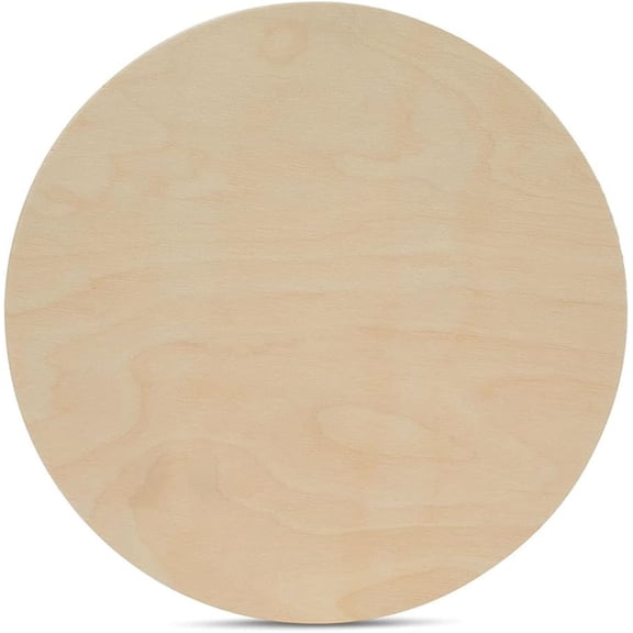 Wood Circles 21 inch 1/2 inch Thick, Unfinished Birch Plaques, Pack of 3 Wooden Circles for Crafts and Blank Sign Rounds, by Woodpeckers