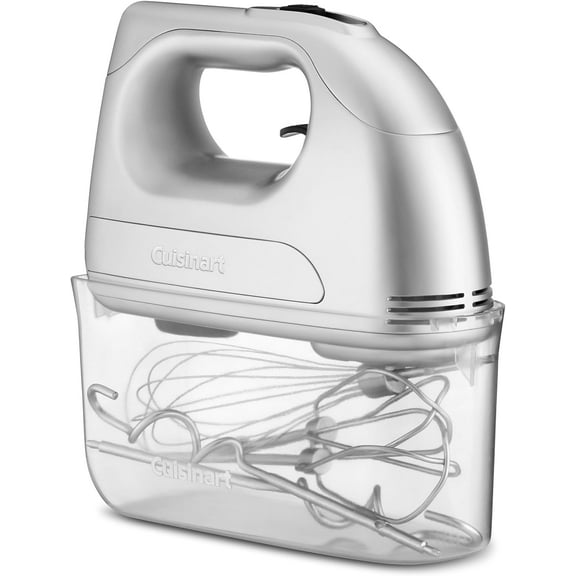 -Speed Hand Mixer with 200W Motor, Rotating Cord, Easy-Clean Beaters, Storage