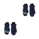 thumbnail image 4 of Monstrate 1 par de manoplas para niños, equipo deportivo cálido impermeable para invierno, regalos fáciles de combinar, accesorios, azul marino METRO 2Conjunto, 4 of 6