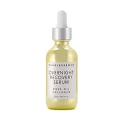 Pearlessence Overnight Recovery Serum, Rose Oil Collagen - Minimizes The Appearance of Fine Lines and Wrinkles, Resulting in Smoother and Hydrated Skin