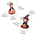 thumbnail image 3 of Decoración de fiesta de Halloween, resina, calabaza, cabeza, esqueleto, bruja, conjunto de decoración, 3 of 5