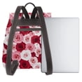 thumbnail image 3 of Lafuoo Rose Pattern Leather Backpack, Adjustable Backpack Suitable for School Work, Suitable for Adults, Men, Women and Teenagers-One Size, 3 of 4
