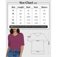 thumbnail image 3 of Women's Casual Half Sleeve T-Shirt - Relaxed Fit Basic Top, Soft Breathable, Everyday Wear (Size S-XXL), 3 of 6