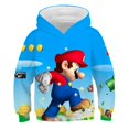 thumbnail image 1 of Mario Chandail à Capuchon, Chandail à Capuchon Décontracté pour Garçons et Filles, Sweat Imprimé 3D, 1 of 2