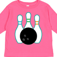thumbnail image 4 of Inktastic Bowling Team Bowler Boys or Girls Long Sleeve Toddler T-Shirt, 4 of 5
