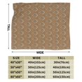 thumbnail image 3 of DouZhe Ultra-Soft Micro Fleece Lightweight Flannel Bed Blanket, Brown Mason Masonic Symbol Print Cozy Warm Throw Blankets, 40"x30", 3 of 7