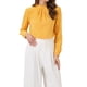 thumbnail image 1 of BLUSA DE CHIFFON CON CUELLO ALTO INSPIRADA EN CHIC OTOÑO INVIERNO PARA MUJER, CAMISA DE MANGA LARGA DE NEGOCIOS CASUAL COLOR AMARILLO, 1 of 6