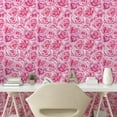 thumbnail image 2 of Ambesonne Rose Peel & Stick Wallpaper for Home, Classic Farmhouse Rosy Flowers, 13"x36", Pink Magenta Blush, 2 of 5