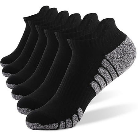 

Pxiakgy socks for women 6 Pairs Men Women Low Canister Movement Take A WalkTowel Cotton Breathable Socks Black + XL