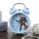 thumbnail image 1 of Reloj despertador de dibujos animados for dormitorio, mesita de noche, campana de Metal, reloj despertador pequeño, patrón de animales encantadores for niños con luz nocturna, reloj despertador, 1 of 7