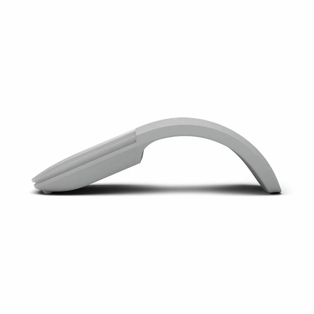Foldable Arc Wireless Mouse Silent Click Bluetooth 2.4GHz Dual Modes Portable Curved Mouse for Home, Office, Travel