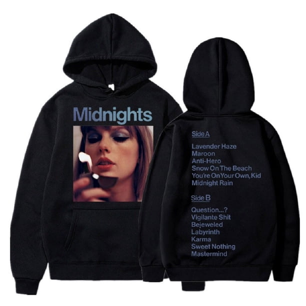 Taylor Midnight Album sudaderas con capucha para hombres y mujeres, sudaderas con estampado de cantante, ropa con capucha de lana fina, The Eras Tour Top Pullover Y2k xuanjing unisex