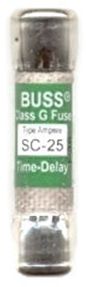 BUSSMANN SC SERIES SLOW BLOW FUSE SC-PAK SC-20 SC-25 SC-30 