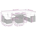 thumbnail image 2 of vidaXL Garden Sofa Set Black PE Rattan Large Adjustable Armrests, 2 of 10
