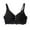 Black, variant on Fatuov Lace Plus Size Bras for Women Wireless Comfort Bralette Underwear for School Solid Color Push-Up Bras 32A, Black