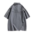 thumbnail image 4 of UVEASISHA Mens Tracksuit 2 Piece Set Half Zip Short Sleeve Shirt and Drawstring Short Pants Lounge Sets Oversized Casual Sweatsuits Outfits with Pockets Gray XL, 4 of 10