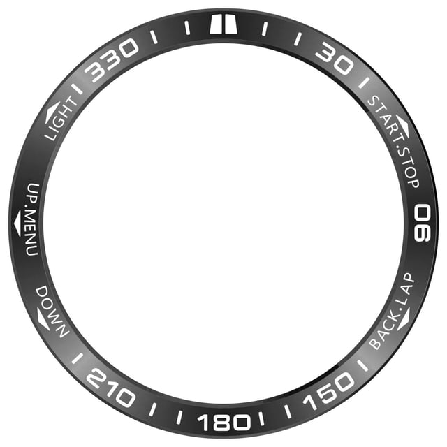 Stainless Steel Replacement Bezel Ring Compatible with 8 Smartwatch Durable Metal Frame Protector Accessory