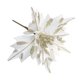 thumbnail image 1 of Flor de Poinsettia con purpurina, corona de decoración navideña, decoración de árbol, regalo de Navidad, fiesta, boda, álbum de recortes, guirnaldas de ratán, 1 ud., 1 of 3