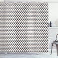 thumbnail image 1 of Ambesonne Penguins Shower Curtain, Repeated Fun Animal Prints, 69"Wx75"L, Charcoal Grey Marigold, 1 of 3