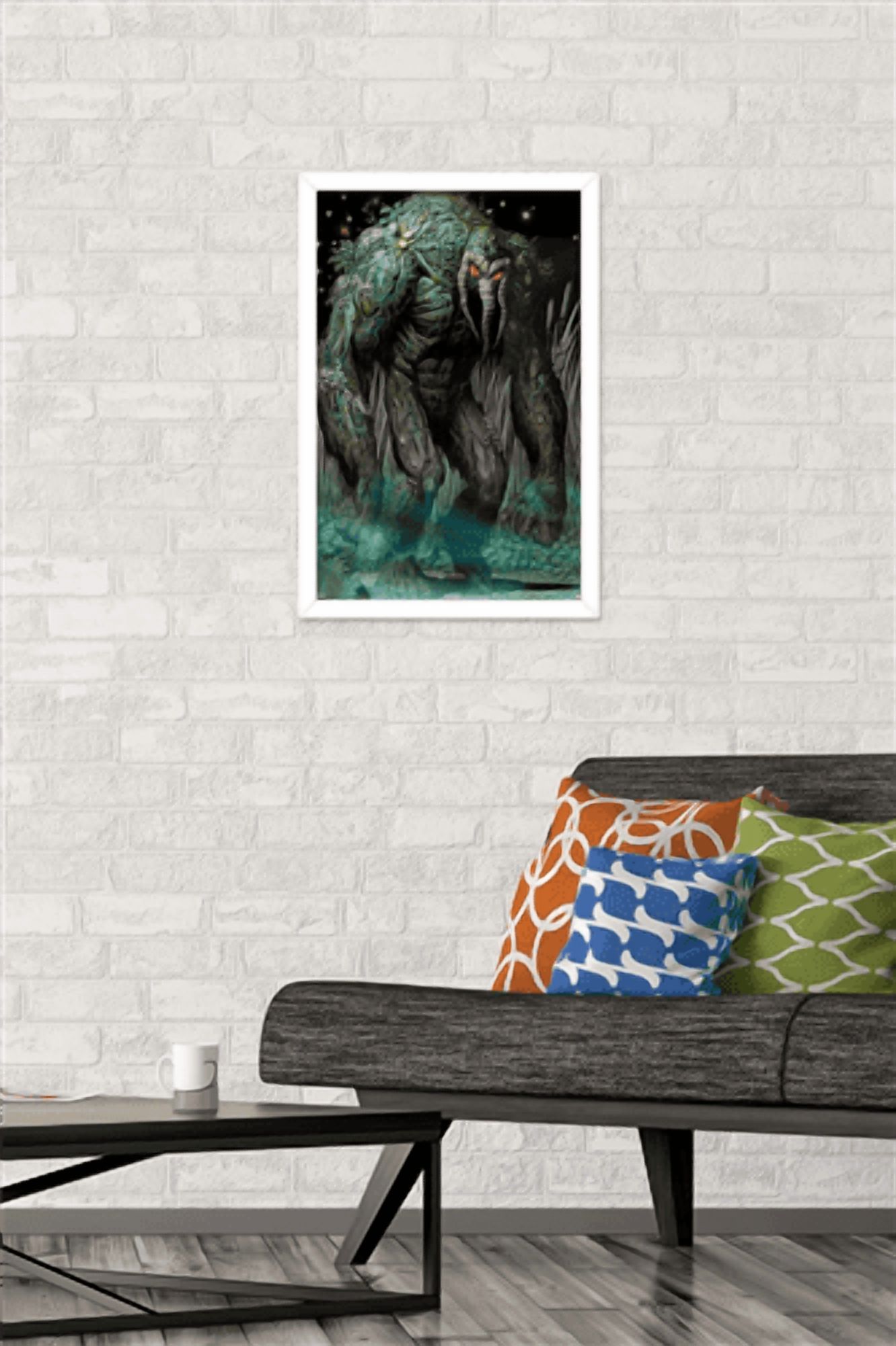 Marvel Comics: Man-Thing: Thunderbolts #154 Wall Poster, 14.725" x 22.375" Framed