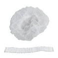 thumbnail image 2 of Disposable Bouffant Caps 100 Pack - 21 Inch Elastic Hair Nets for Food Service, Kitchen & Salon Use, Breathable White Head Covers, 2 of 9