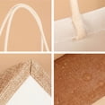 thumbnail image 5 of POINTERTECK Beach Handbag Storage Dust-proof Chic Blank Burlap Gift Bag with Handle, 5 of 5