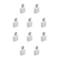 thumbnail image 1 of Sidaley Adaptador tipo c a USB Teléfono móvil Mini convertidor tipo c Transmisión de datos rápida Adaptador OTG 1pc Blanco PC 1 10piezas, 1 of 6