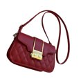 thumbnail image 3 of Bolso de hombro de mujer de cuero PU bolso de hombro femenino hermoso Simple de moda para oficina rojo tamaño libre, 3 of 8