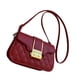 thumbnail image 3 of Bolso de hombro de mujer de cuero PU bolso de hombro femenino hermoso Simple de moda para oficina rojo tamaño libre, 3 of 8