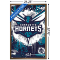 thumbnail image 3 of NBA Charlotte Hornets - Maximalist Logo 23 Wall Poster, 22.375" x 34" Framed, 3 of 5