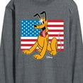 thumbnail image 3 of Disney - Pluto USA Flag - Men's Long Sleeve T-Shirt, 3 of 5