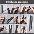 thumbnail image 2 of 141pcs 3# Zipper Repair Kit Open-end Zipper Replacement Include Zipper Top Stopper Zipper Puller Retainer Insertion Pin Zipper Install Pliers for Fixing Coats Jackets, 2 of 6