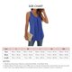 thumbnail image 4 of Camiseta sin mangas tipo túnica plisada para mujer, informal, sin mangas, cuello redondo, ajuste holgado, dobladillo curvado, camiseta básica, 4 of 7